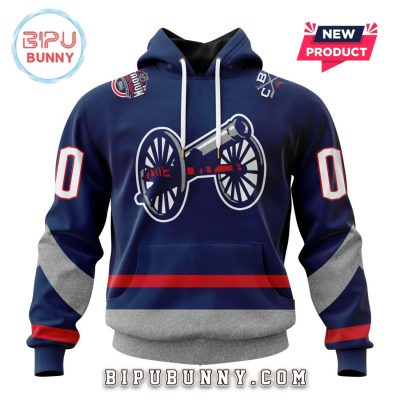 2025 Columbus Blue Jackets Custom Stadium Series Hoodie