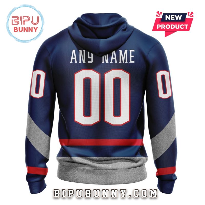 2025 Columbus Blue Jackets Custom Stadium Series Hoodie