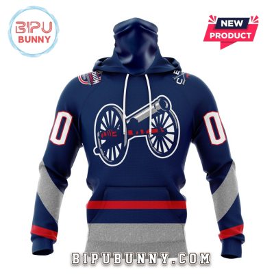 2025 Columbus Blue Jackets Custom Stadium Series Hoodie