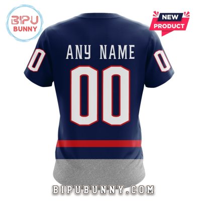 2025 Columbus Blue Jackets Custom Stadium Series Hoodie