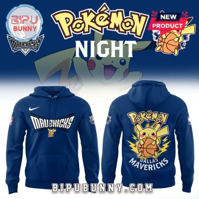 2025 Dallas Mavericks x Pokemon Night Hoodie Set