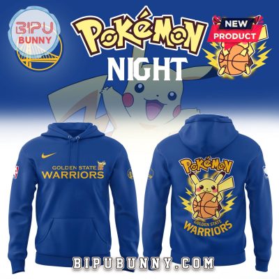 2025 Golden State Warriors x Pokemon Night Hoodie Set