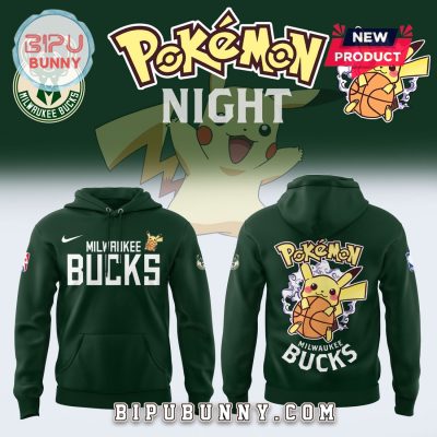 2025 Milwaukee Bucks x Pokemon Night Hoodie Set