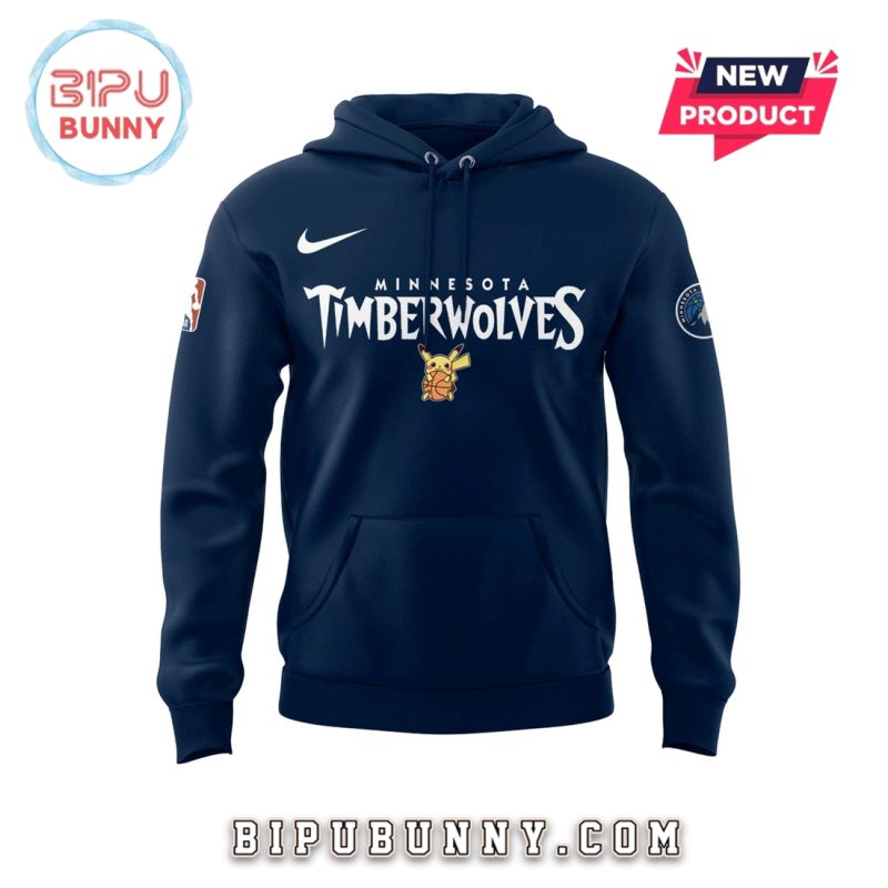 2025 Minnesota Timberwolves x Pokemon Night Hoodie Set