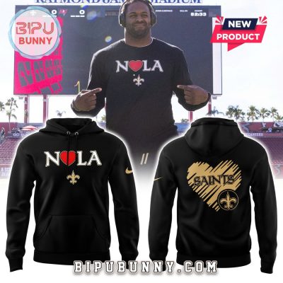 2025 New Orleans Saints NOLA Black Hoodie