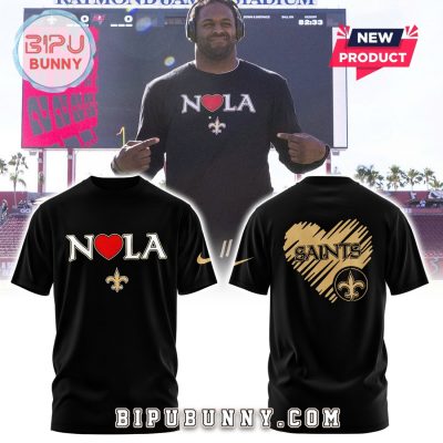 2025 New Orleans Saints NOLA Black Hoodie