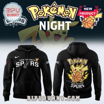 2025 San Antonio Spurs x Pokemon Night Hoodie Set