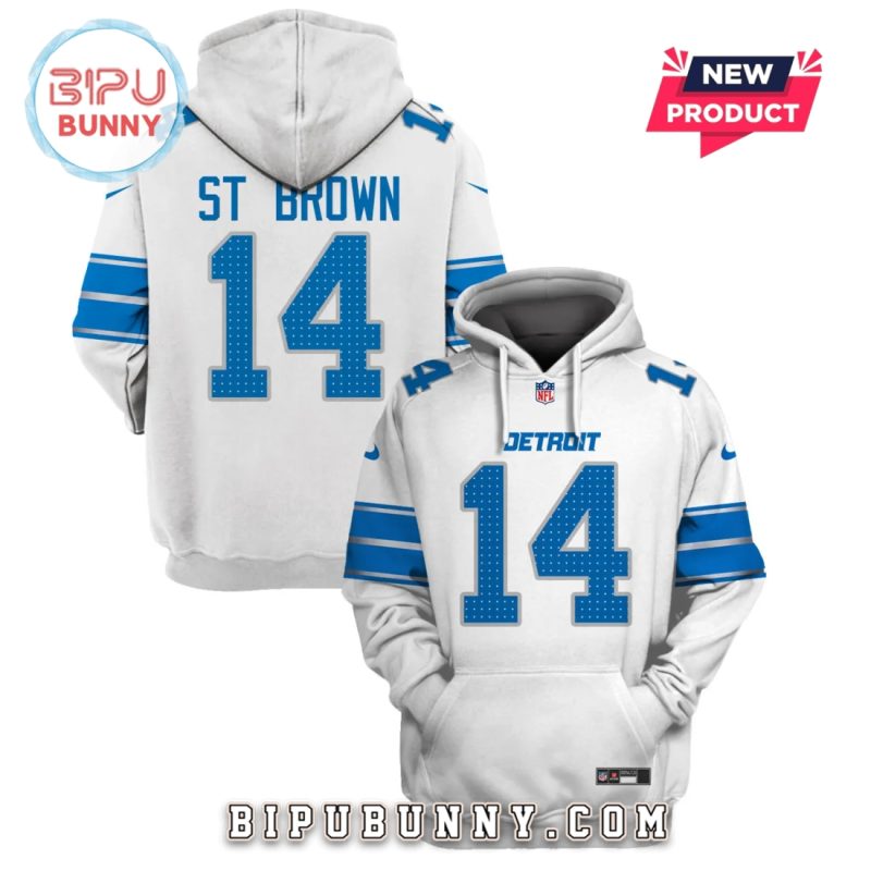 Amon-Ra St. Brown Detroit Lions Edition Hoodie Jersey