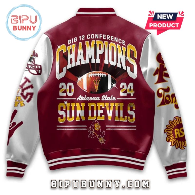 Arizona State Sun Devils Football Champions Baseball Jacket