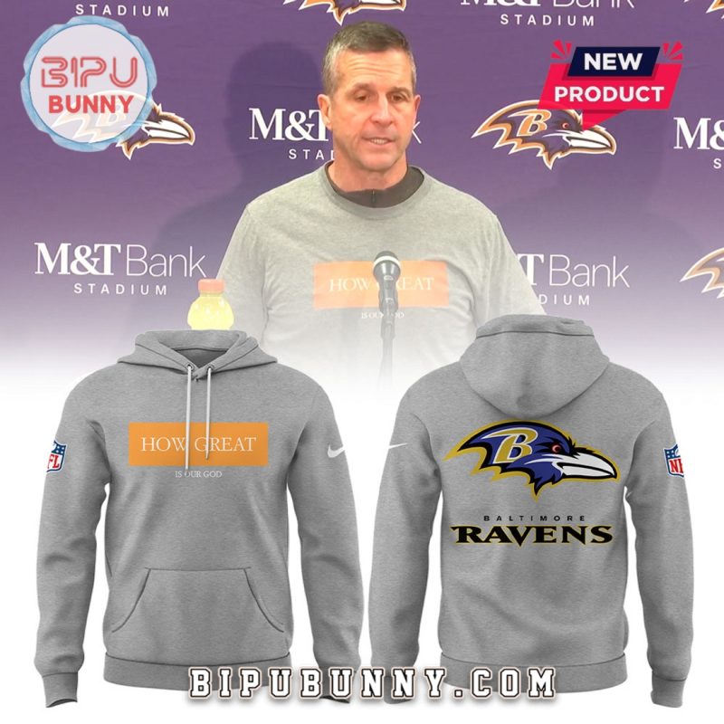 Baltimore Ravens How Great Grey Hoodie Set