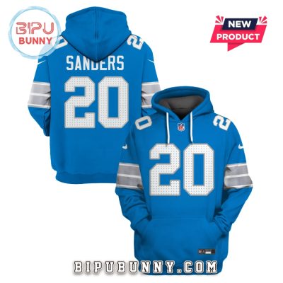 Barry Sanders Detroit Lions Edition Hoodie Jersey