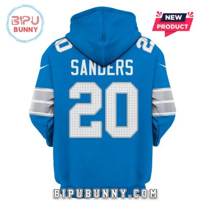 Barry Sanders Detroit Lions Edition Hoodie Jersey