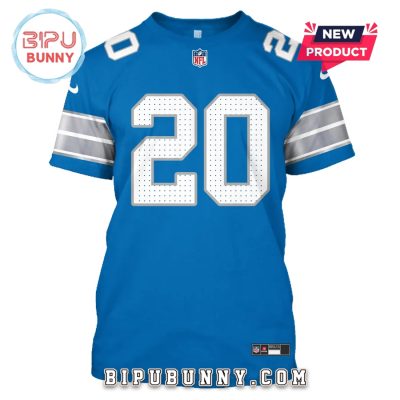 Barry Sanders Detroit Lions Edition Hoodie Jersey