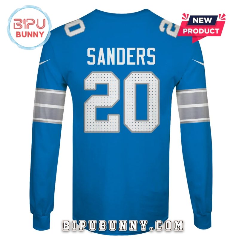 Barry Sanders Detroit Lions Edition Hoodie Jersey