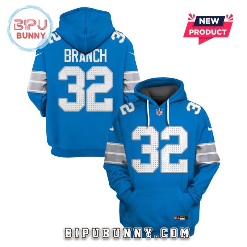 Brian Branch Detroit Lions Edition Hoodie Jersey