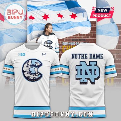 Chicago Cubs x Notre Dame Hockey White Hoodie