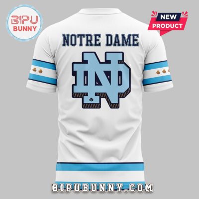 Chicago Cubs x Notre Dame Hockey White Hoodie