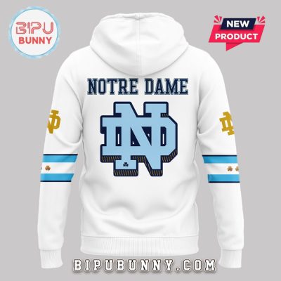 Chicago Cubs x Notre Dame Hockey White Hoodie Set