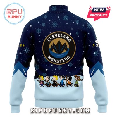 Cleveland Monsters Peanuts & Snoopy Baseball Jacket