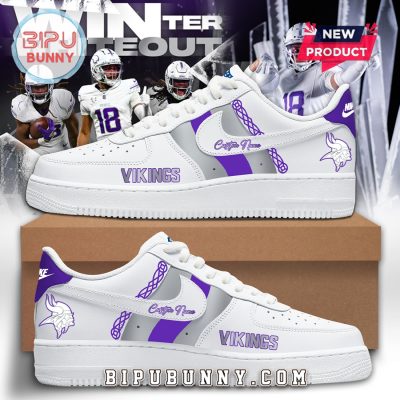 Custom Minnesota Vikings 2025 Air Force 1 Sneakers