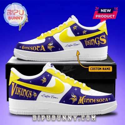 Custom Minnesota Vikings Nike Air Force 1 Sneakers