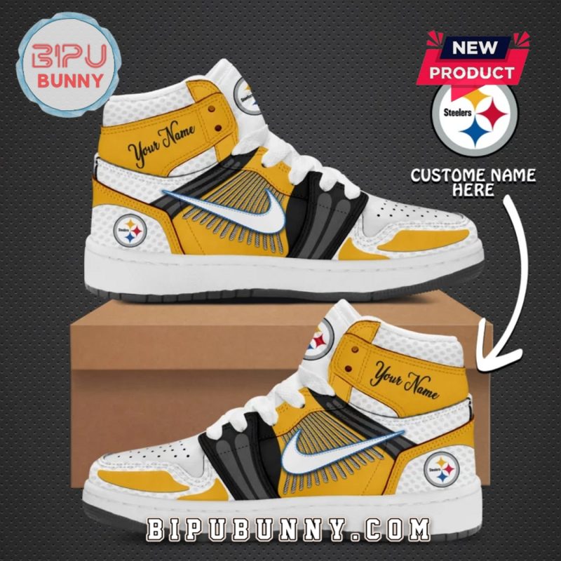 Custom Pittsburgh Steelers Nike Air Jordan 1 Hightop