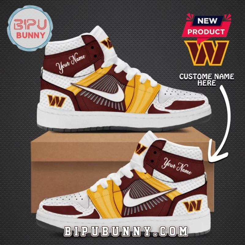 Custom Washington Commanders Nike Air Jordan 1 Hightop