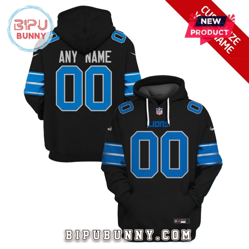 Detroit Lions Personalized Name Number Hoodie Jersey