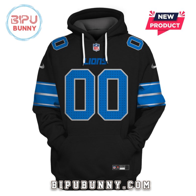 Detroit Lions Personalized Name Number Hoodie Jersey