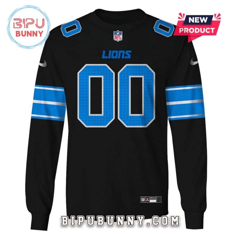 Detroit Lions Personalized Name Number Hoodie Jersey