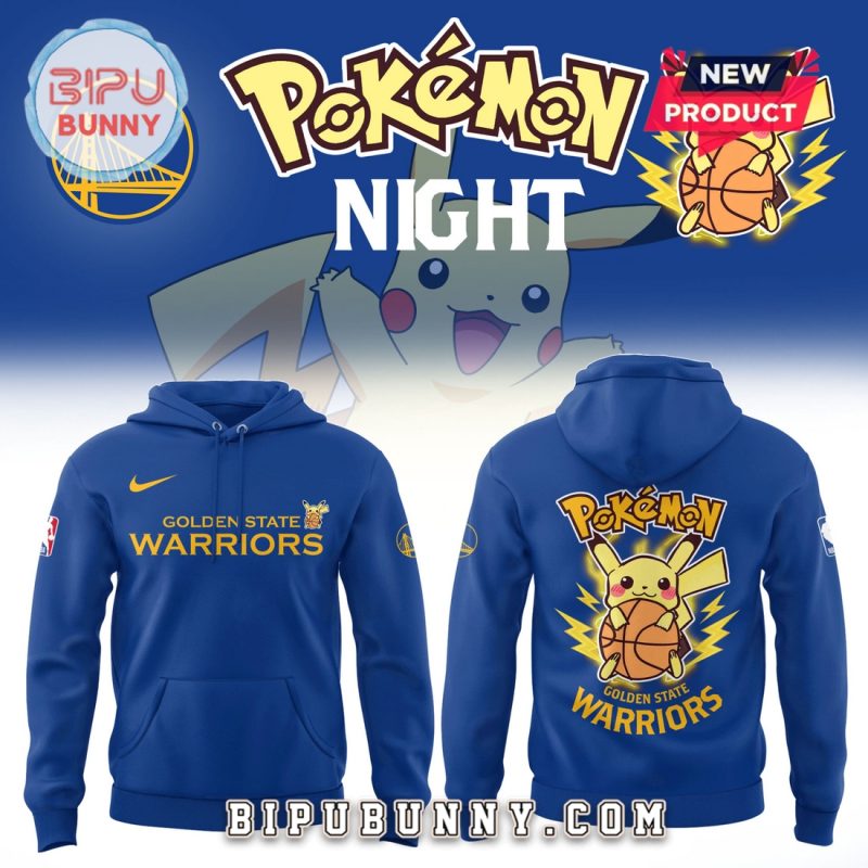 Golden State Warriors x Pokemon Night 2025 Limited Hoodie