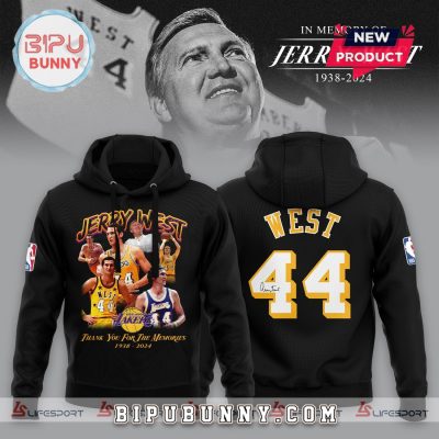 In Memory Of Jerry West 1938-2024 Black Hoodie