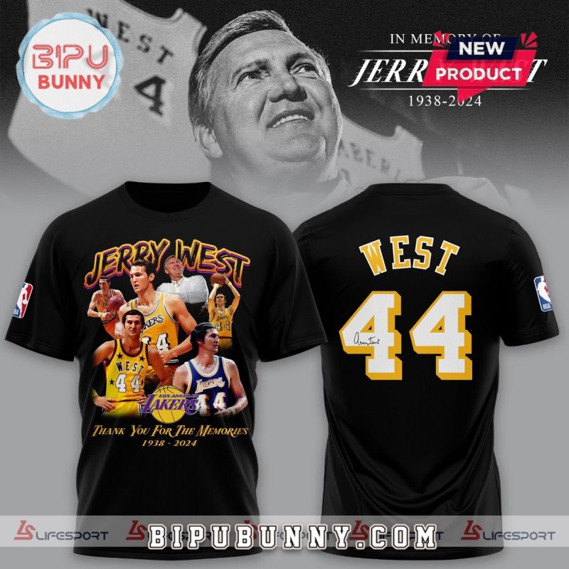 In Memory Of Jerry West 1938-2024 Black Hoodie