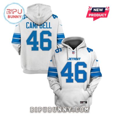 Jack Campbell Detroit Lions Edition Hoodie Jersey