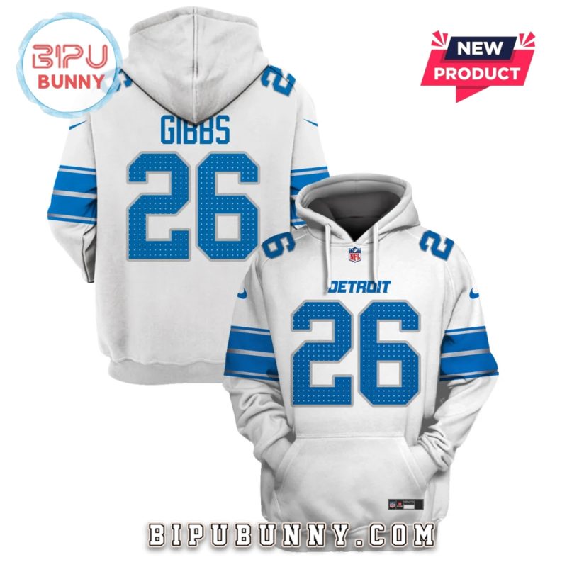 Jahmyr Gibbs Detroit Lions Edition Hoodie Jersey