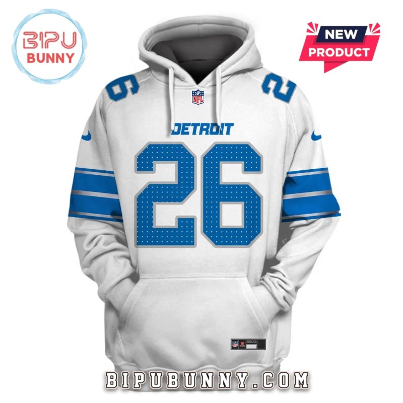 Jahmyr Gibbs Detroit Lions Edition Hoodie Jersey