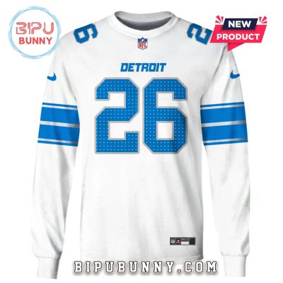 Jahmyr Gibbs Detroit Lions Edition Hoodie Jersey