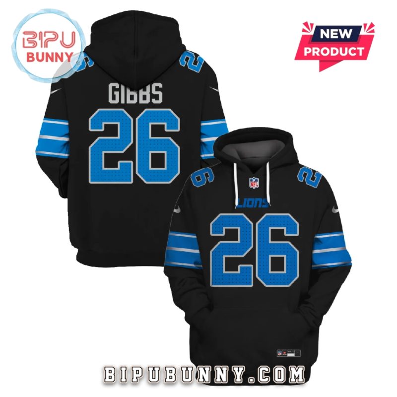 Jahmyr Gibbs Detroit Lions Hoodie Jersey