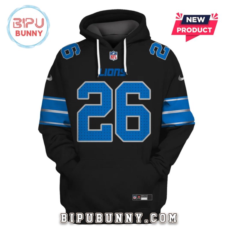 Jahmyr Gibbs Detroit Lions Hoodie Jersey