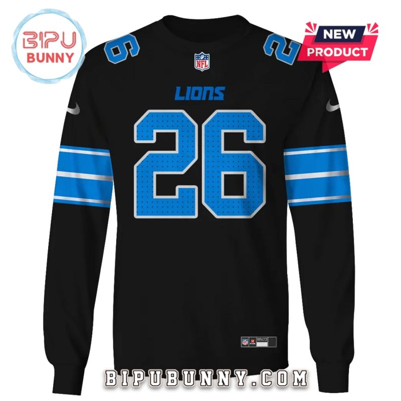 Jahmyr Gibbs Detroit Lions Hoodie Jersey