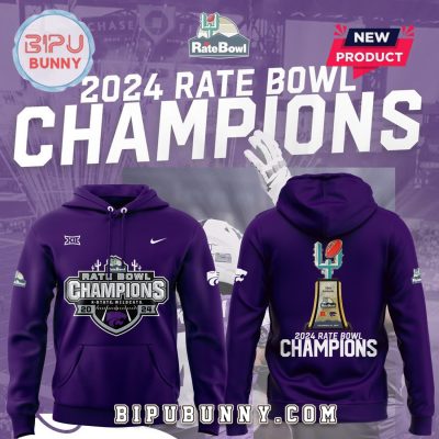 Kansas State Wildcats 2024 Rate Bowl Champions Hoodie Set