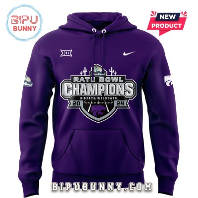 Kansas State Wildcats 2024 Rate Bowl Champions Hoodie Set