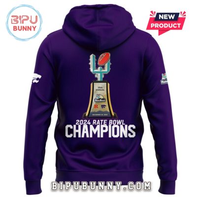 Kansas State Wildcats 2024 Rate Bowl Champions Hoodie Set