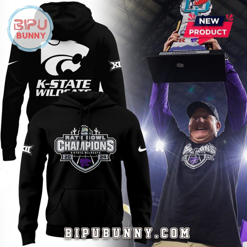 Kansas State Wildcats Rate Bowl Champions Hoodie Set