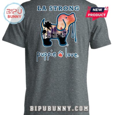 LA Strong Rescue Pup By Puppie Love Gray Shirt