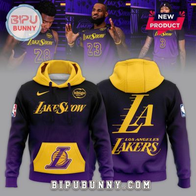 Limited Edition 2024 25 Los Angeles Lakers Nike City Hoodie Set