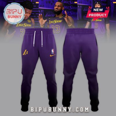 Limited Edition 2024 25 Los Angeles Lakers Nike City Hoodie Set