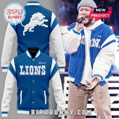 Limited Edition Quinn XCII Detroit Lions Baseball Jacket