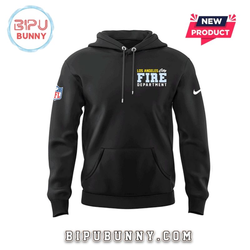 Los Angeles Rams Fire Department Black Hoodie Set