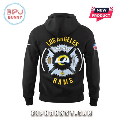 Los Angeles Rams Fire Department Black Hoodie Set